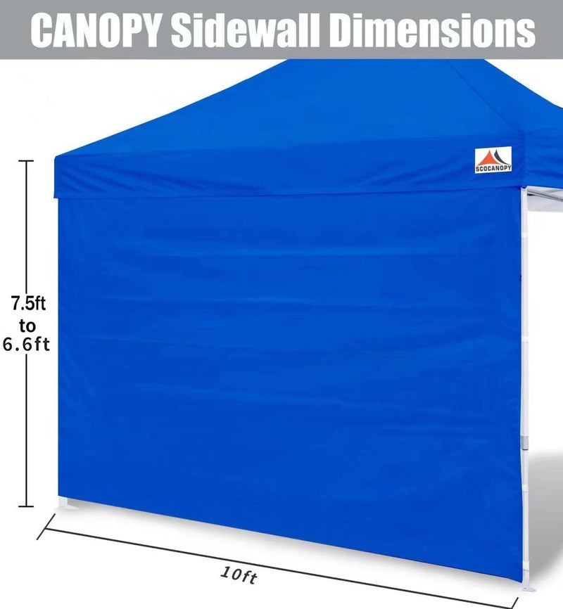 SCOCANOPY SunWall for 10x10 Pop Up Canopy Frame, 3 Pack SideWall Only (10X10, Blue) - Image 2